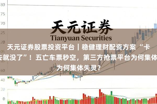 天元证券股票投资平台｜稳健理财配资方案 “卡点进去就没了”！五亡车票秒空，第三方抢票平台为何集体失灵？